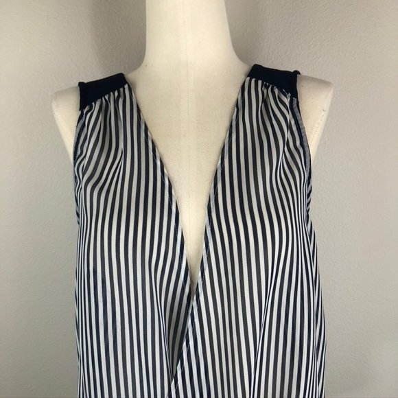Nordstrom Love Tree Striped Wrap Blouse - Picture 3 of 8